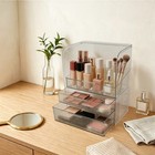 Waterproof Makeup Storage Organizer Box  large Cosmetic Display Cases Dustproof