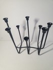 Vintage Mcm Style Black Wrought Iron 8-arm Taper Candelabra Candle Holder
