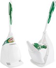 Toilet Brush And Holder Set 2 Pack With Caddy Non-scratch Bathroom Essentials