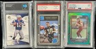 Nfl Graded Card Lot 21 Cards Burrow Brady Purdy Herbert Williams Daniels Nix Rc