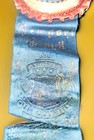 1880s Freemason Knights Templar Council 2x Sided Cockade Ribbon Newport Penn 