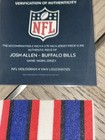 Josh Allen Buffalo Bills Game Used  White Jersey Arm Stripes Mvp Hof Super Rare 