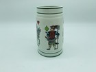 Vintage German Gdr Porcelain Beer Stein Mug Playing Card Motifs