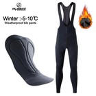 Winter Men  s Cycling Bib Pants Mtb Bike Bib Tights Compression Padded Trousers