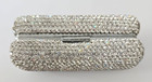 Beautiful Glam bling White Rhinestone Lipstick Case With Mirror