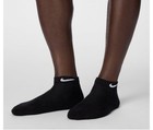 Nike Everyday Dri-fit Cushioned Moisture Wicking Crew Socks Black 6 Pairs Men