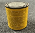 Vintage 1956 Sherwin-williams Oil Stain Half-pint Paint Can Paper Label Lightoak