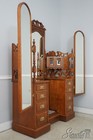 F75064  Rare Victorian Triple Mirror Oak Dressing Vanity