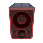 Solar Motion Sensor Alarm Outdoor Security Siren Light With Remote Controller