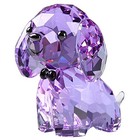 Dojoz Crystal Puppy Cute Dog Lovely Desktop Statue Small Ornaments Home Purple