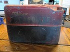 Vintage Monco 2 1 2 Gallons Red Gasoline Can With Original Tops - As Is