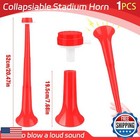 Collapsible Stadium Horn 20 5 Inch Vuvuzela Plastic Trumpet Horn Red Blow Hor