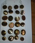 Vintage Mixed Lot Of 56 Metal Antique Brass Buttons Some 3d Crafts