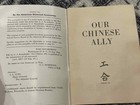 Ww2 Wwii Us Army 1944 Soldier Book Booklet Our Chinese Ally Gi Roundtable Series