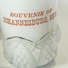 Johannesburg Michigan Mi Antique Depression Milk Glass Souvenir Trinket Cup