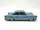 Vintage Ford Taunus 17m Tin Friction Car Japan Blue Sedan Toy