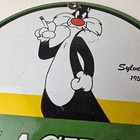 Vintage Black Cat Cigarettes Sign - Porcelain Tobacco Advertisement Gas Sign