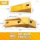 6 Set Bucket Teeth Assembly 6737322y Bolt On Flush Mount Pin Skid Steer