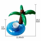 12pcs Inflatable Drink Can Cup Holder Float Coasters Pool Bath Water Party Palm 