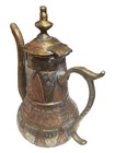 19c  Antique Massive Bronze Teapot Islamic Arabian Style Still Got It s Age 