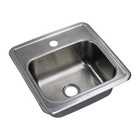 Usa select All-in-one Drop-in Stainless Steel 15 In  1-hole Single Bowl Kitchen