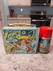1960 Col Ed Mccauley Space Explorer Lunch Box   Thermos   Vintage Rare Lunchbox