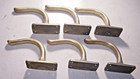 6-antique Salvaged Solid Brass Coat Hook   14 Oz each   Nice  