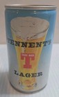 Tennent s Lager Beer Can - Pat Sitting Pretty Uk - Steel - 333 Ml Bottom Opened 