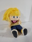 Silly Puppets 14  Katie Girl Full Body Hand Puppet Yellow Hair Plush Ships Free 