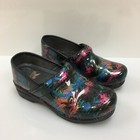 Dansko Pro Xp Shoes 7 5 Women Black Patent Leather Slip On Clogs Medical Nursing