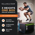 Balancefrom Fitness 10 Pound Versatile 3 In 1 Plyometric Jumping Exercise Box