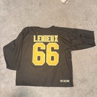 Vintage 90s Nhl Pittsburgh Penguins Mario Lemieux Practice Hockey Jersey Large