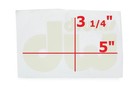 Dw Bass Drum Logo Sticker Decal  White 5  X 3-1 4 