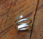 925 Sterling Silver  Solid Silver  Band Ring  Unisex  Wrap Ring