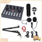 Podcast Equipment Bundle Home Studio Recording Kit Music Mixer Headphones Bm-800