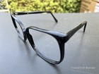 Vintage Made In Korea Black Oversized Eyeglasses Sunglasses - Frame Only
