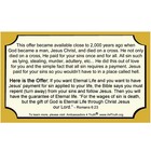 Congrats Tract   Gospel Tracts   Bible Tracts   Size  3 x5     Pack Of 50