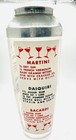 Vintage Mid Century Martini Bar Cocktail Shaker   Great Graphics   Recipes S1