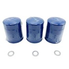 New 3 Pack Honda 15400-plm-a02 Genuine Oil Filters With Drain Plug Washer
