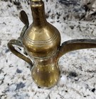 Vintage Dallah Coffee Pot Brass Arabic Islamic Middle Eastern