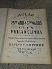 Vintage 1910 Atlas 25th 45th Ward Philadelphia pennsylvania 28 Maps Plates Smith