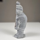 Vintage Inuit Soapstone Carving 6 75  Hunter Sculpture Signed Kt Canada Art
