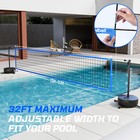 Pool Volleyball Net Set With Base For Inground Pools With Volleyball  Led Light