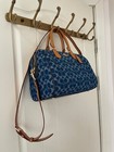 Authentic Coach Rowan Large Satchel Bag Signature Canvas Cy699 New
