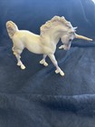 Vintage Breyer Paddock Pals Unicorn 1639 Mold 9020 Pearl White Gold Horn
