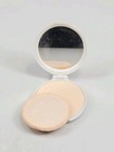Max Factor Vintage Creme Puff Compact Mirror Translucent With Puff Gold White