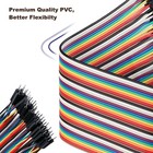 Breadboard Wire Kit 40pcs Dupont Jumper Cables Multicolor Assortment