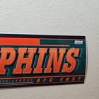 Vintage Miami Dolphins Bumper Sticker Decal Nfl