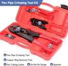 Pex Pipe Crimping Tool Kit 1 2    3 4  Copper Ring W  Cutter Remover