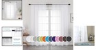 Luxurious 42  W X 84  L Sheer Panels - Set Of 2 Rod Pocket Drapes In White